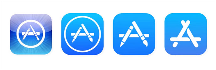 بررسی تاریخچه لوگوی Appstore بررسی تاریخچه لوگوی Appstore