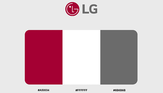 رنگ لوگو lg