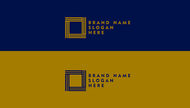 طراحی لوگو مربعی