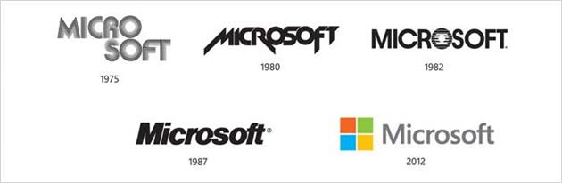 تاریخچه لوگوی مایکروسافت