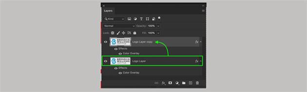 تغییر رنگ لوگو