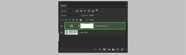 ویرایش رنگ لوگو در فتوشاپ
