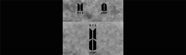 پشت پرده‌ی لوگو بی تی اس