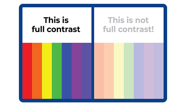 ایجاد کنتراست با شدت رنگ