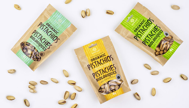 طراحی بسته بندی پسته داخلی