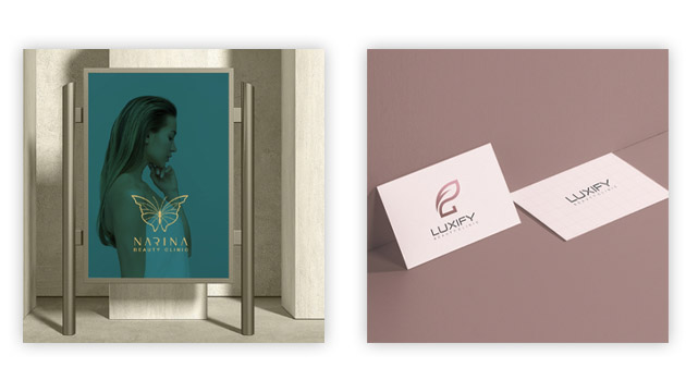 نمونه لوگو کلینیک پوست و زیبایی