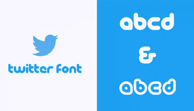 فونت لوگو توییتر