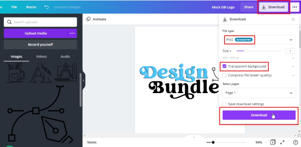 مراحل اصلی طراحی لوگو با canva