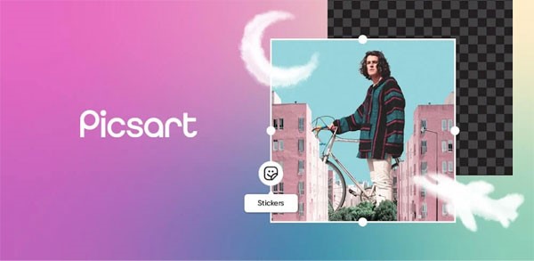 تبدیل عکس با لوگو با برنامه PicsArt 