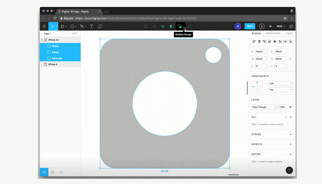 طراحی لوگو با فیگما