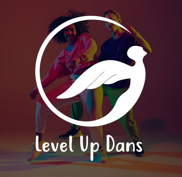 طراحی آرم مجموعه Level Up Dance