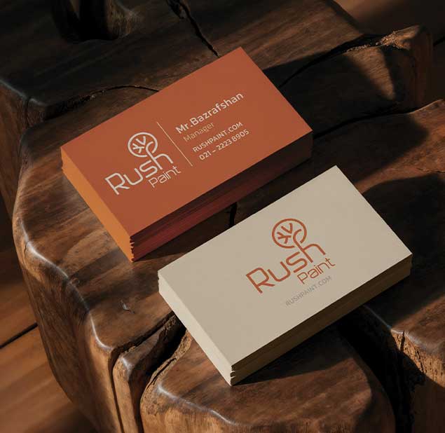  طراحی لوگو برند Rush Paint