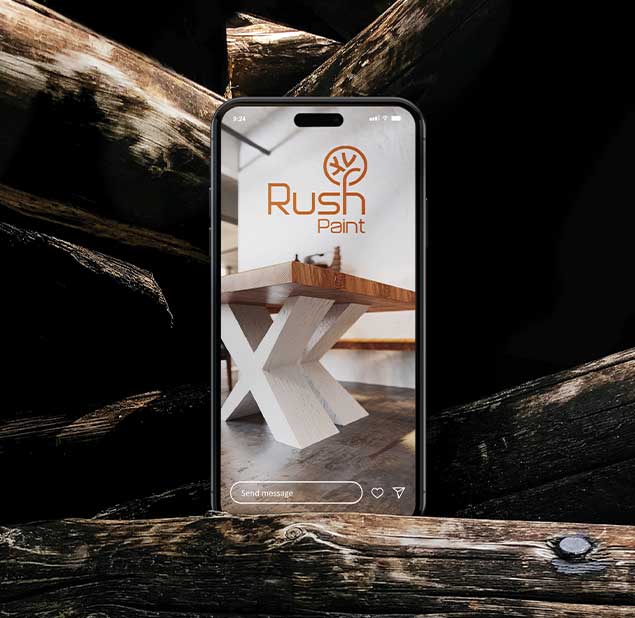  طراحی لوگو برند Rush Paint