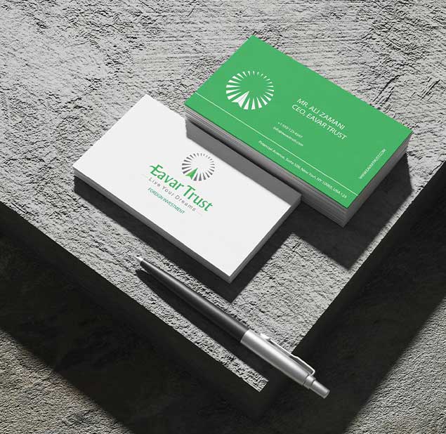 طراحی لوگو برند Eavar Trust