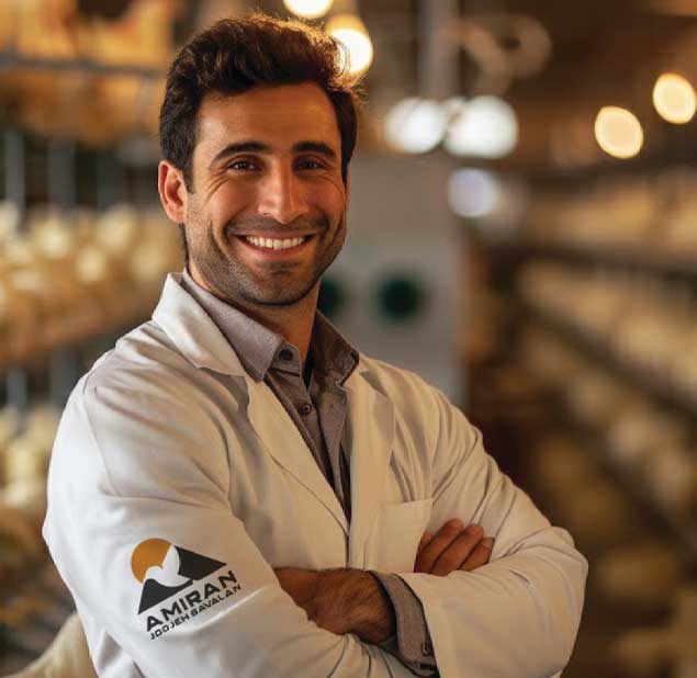  طراحی لوگو برند Amiran Joojeh Savalan