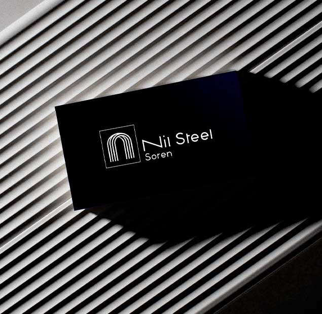  طراحی لوگو برند Nil Steel Soren