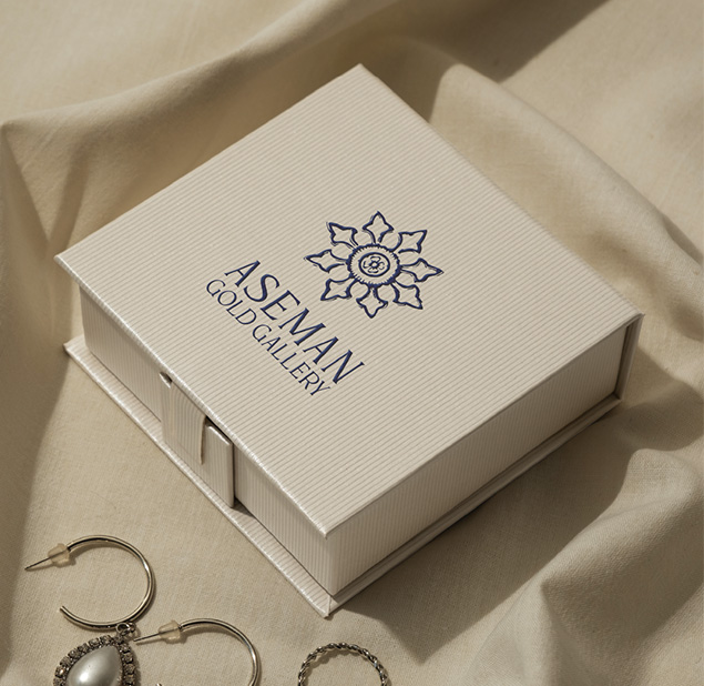 طراحی لوگو برند آسمان گلد گالری