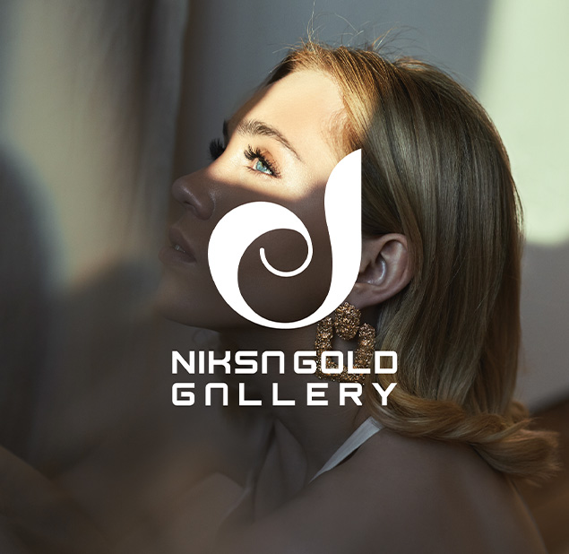 طراحی لوگو برند Niksa Gold Gallery
