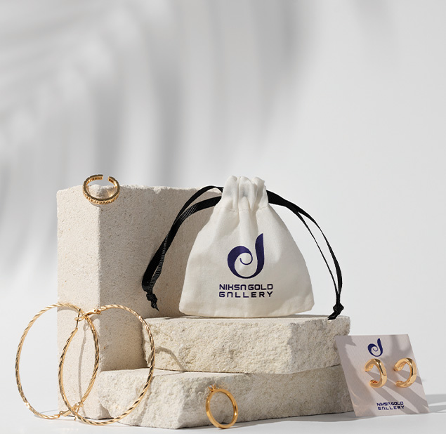 طراحی لوگو برند Niksa Gold Gallery