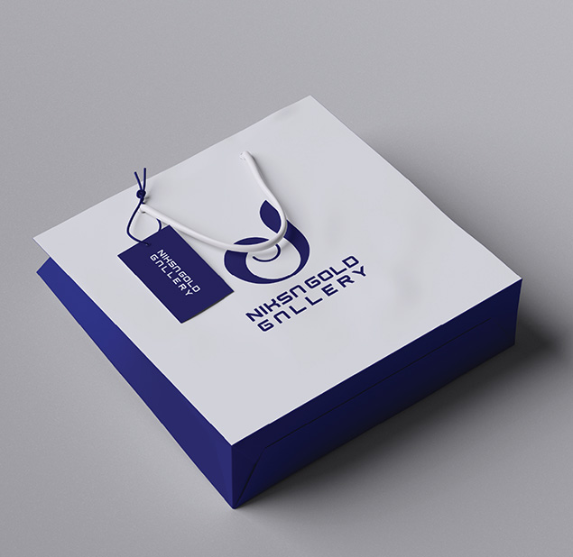 طراحی لوگو برند Niksa Gold Gallery