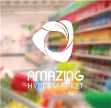 طراحی آرم  هایپر مارکت آنلاین امیزینگ