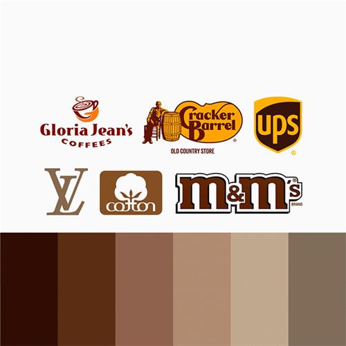 روانشناسی رنگ قهوه ای در طراحی لوگو