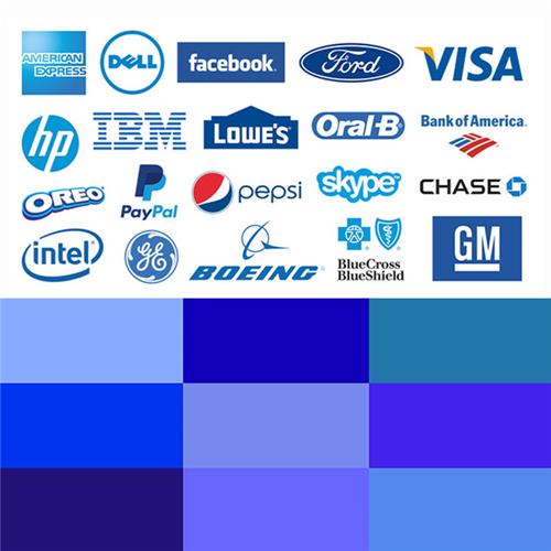 طراحی لوگو آبی برای کسب و کارها