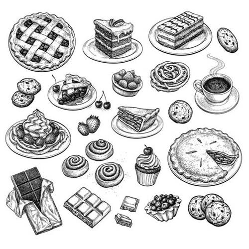 طراحی لوگو کیک و شیرینی