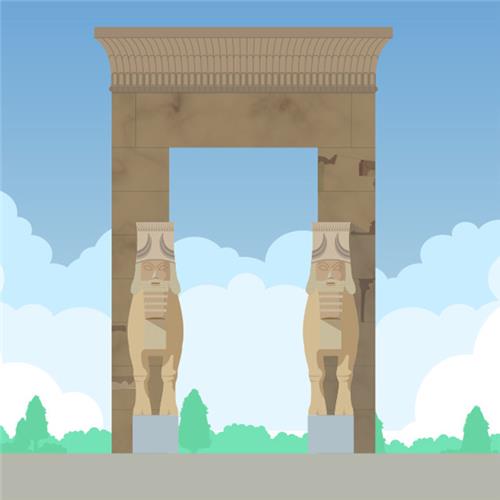 طراحی لوگو تخت جمشید به مناسبت روز شیراز