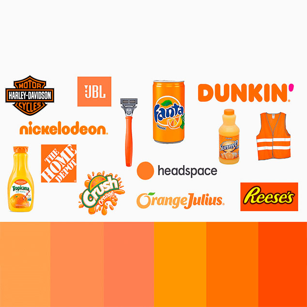 اصول طراحی لوگو نارنجی